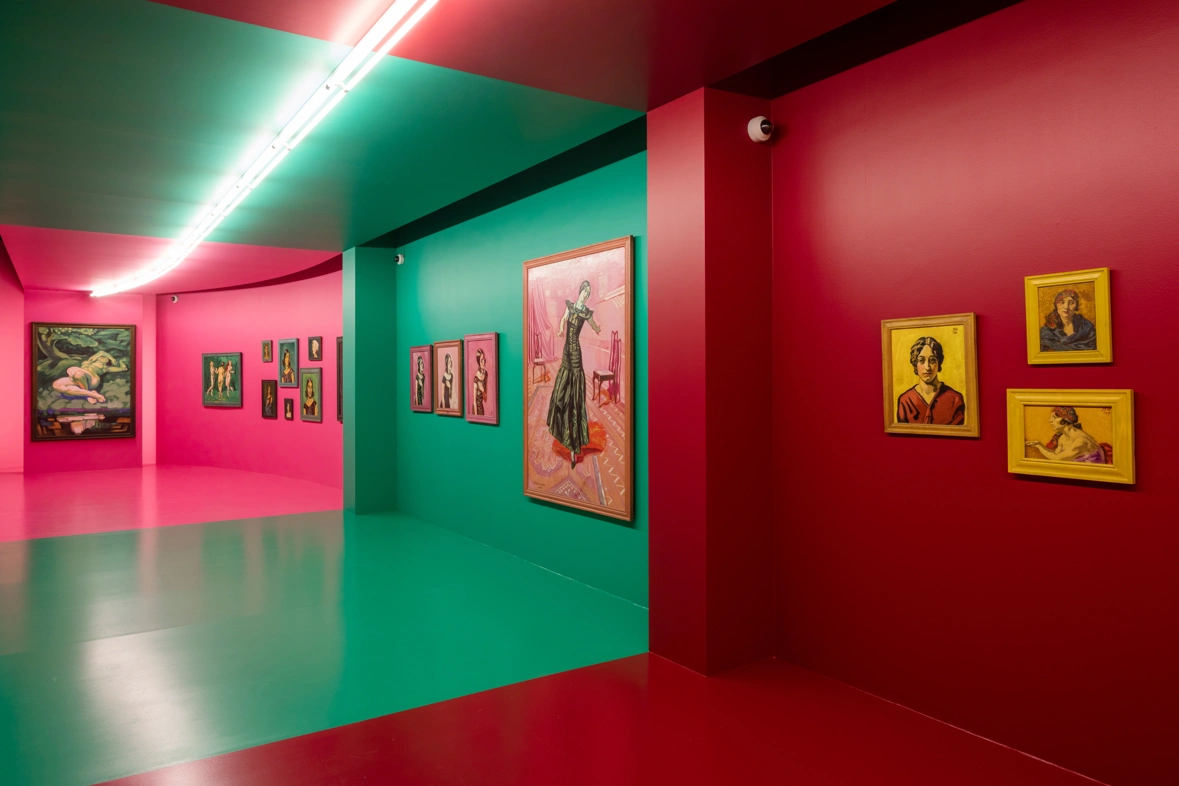 colourful walls with j.f. willumsen paintings